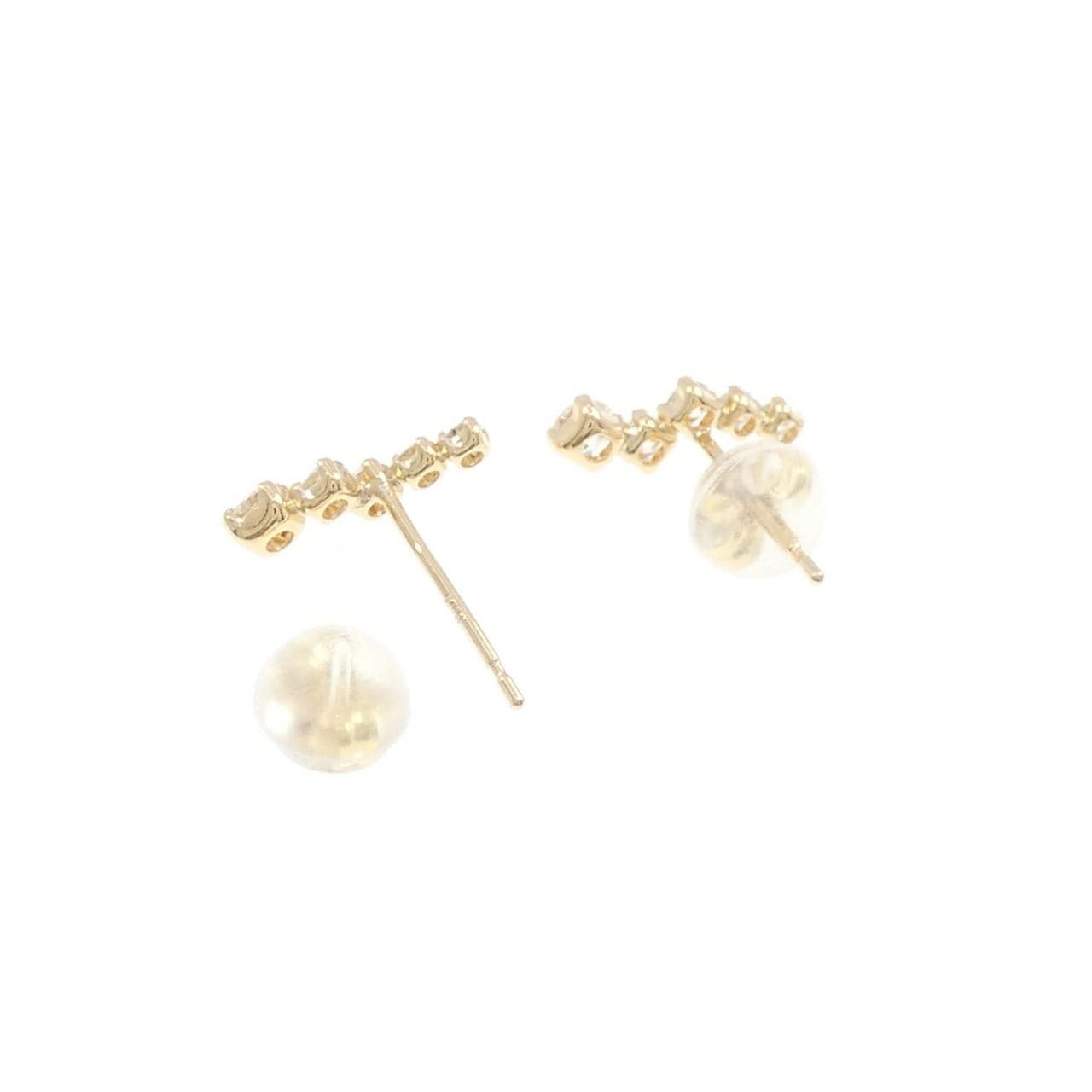 K18YG ダイヤモンド ピアス 0.30CT