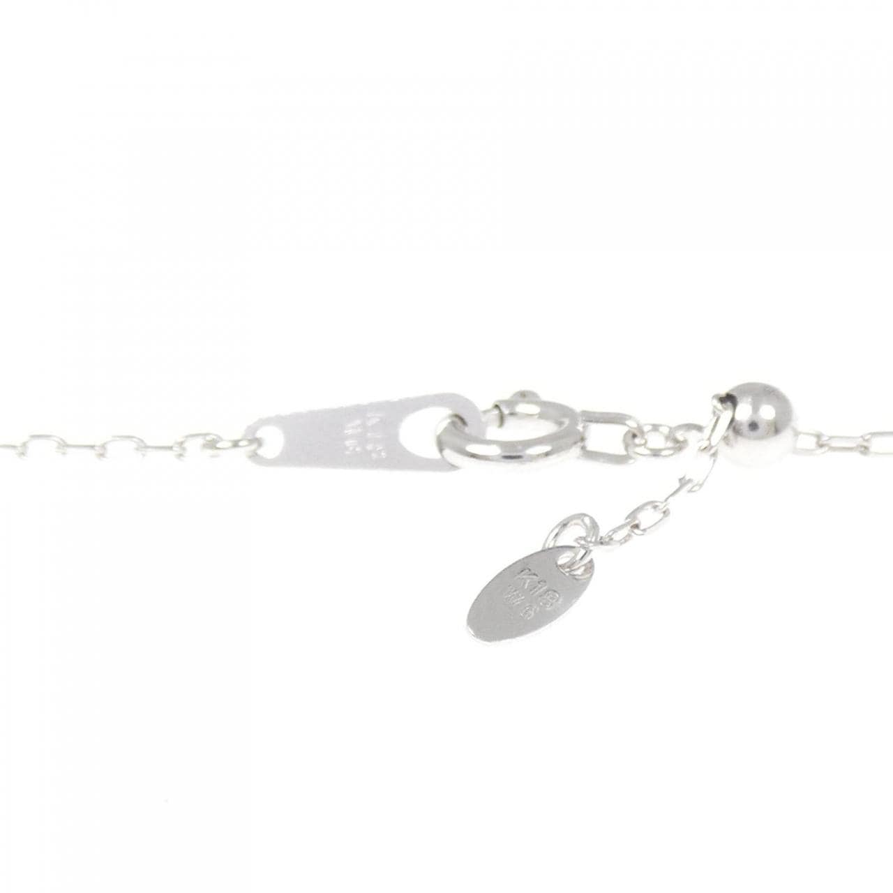K18WG ダイヤモンド ネックレス 0.26CT