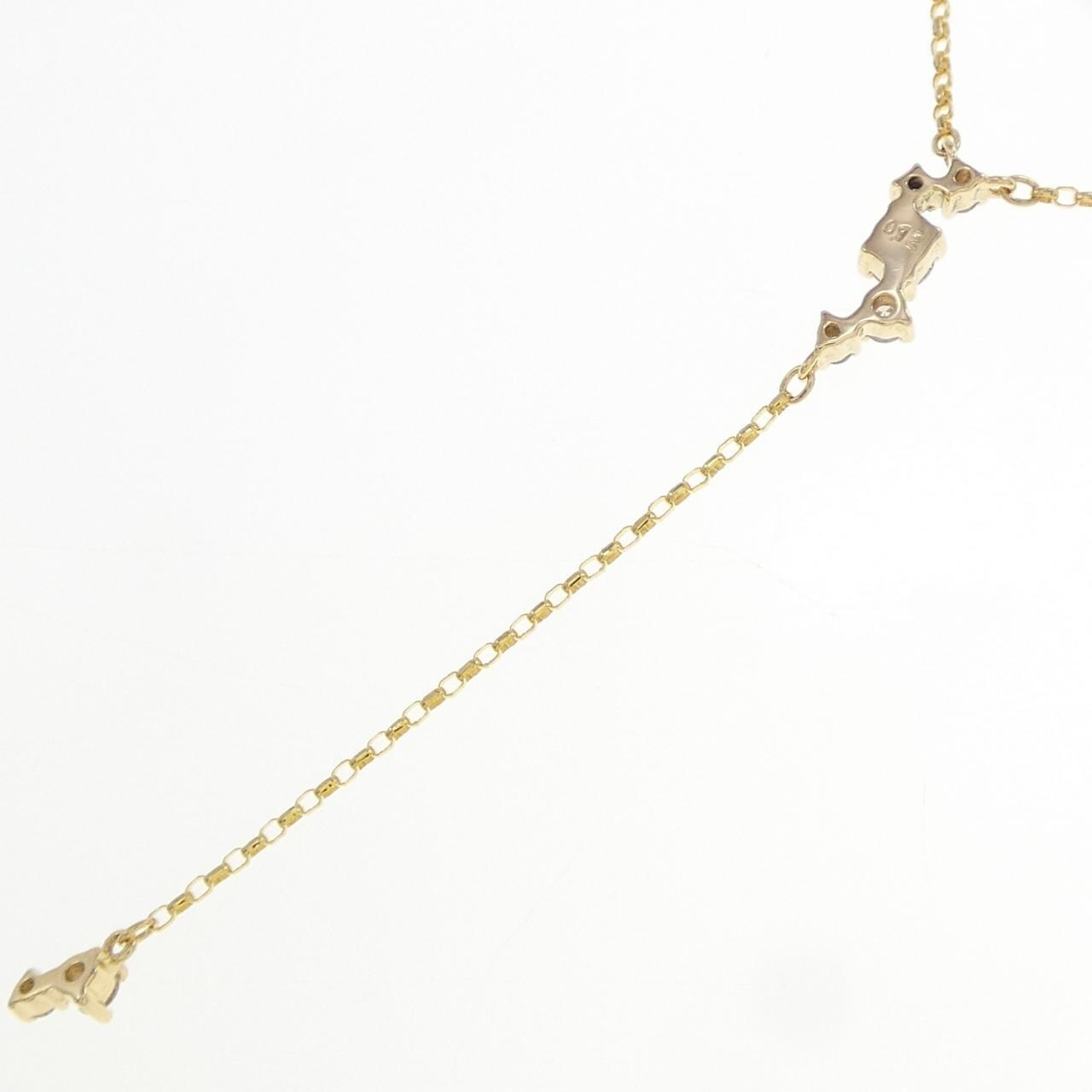 K18YG ダイヤモンド ネックレス 0.12CT