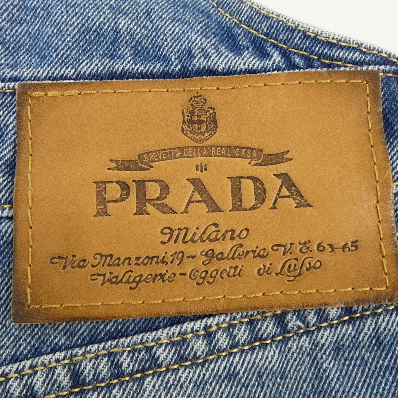 プラダ PRADA デニム ビブ オーバーオール ミニドレス GFA132 S231 16PK ワンピース