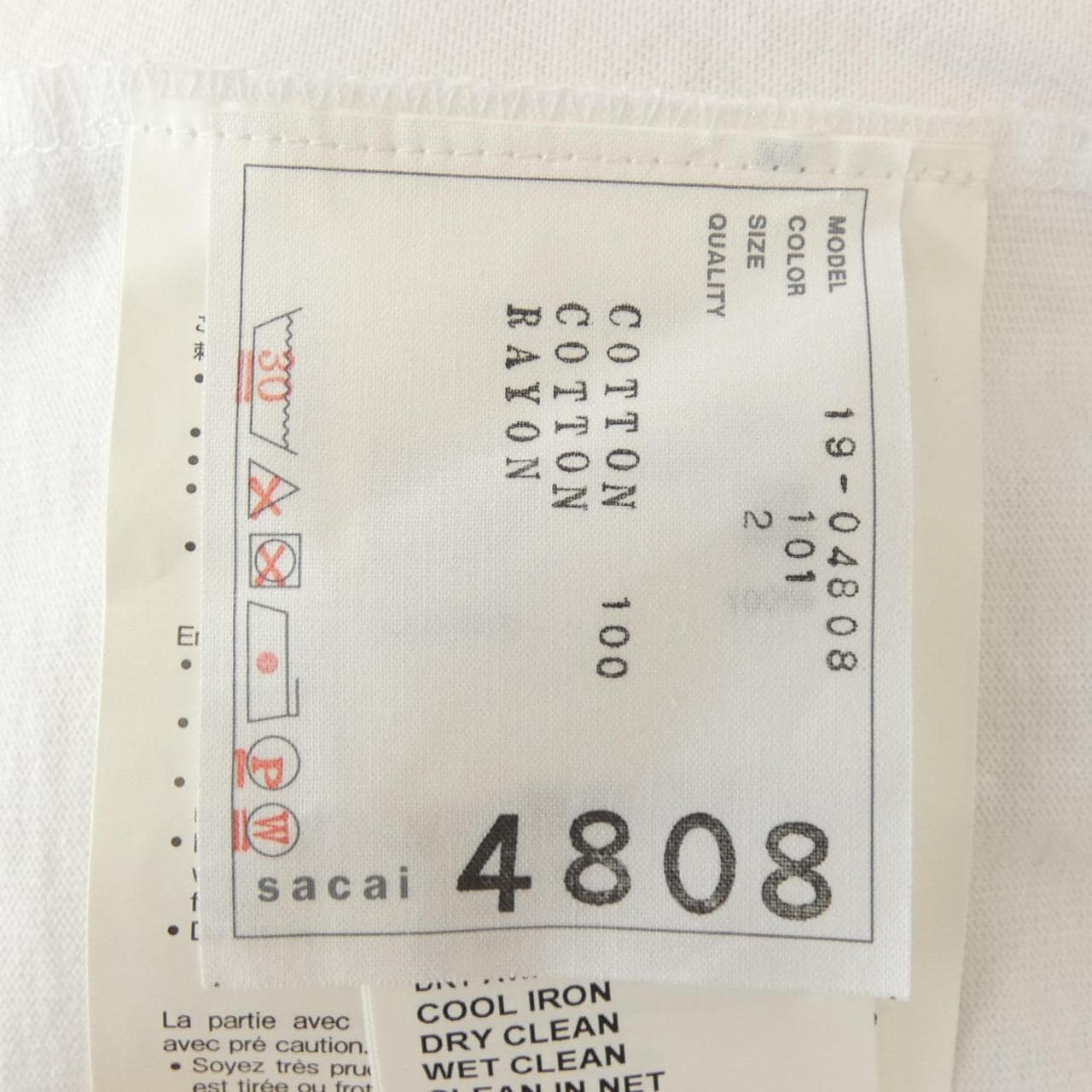 サカイ SACAI DR.WOO 19-04808 Tシャツ