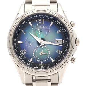 シチズン エクシード･UNITE with BLUE 電波時計 H820-000F901/AT9130-77L TI ソーラークォーツ