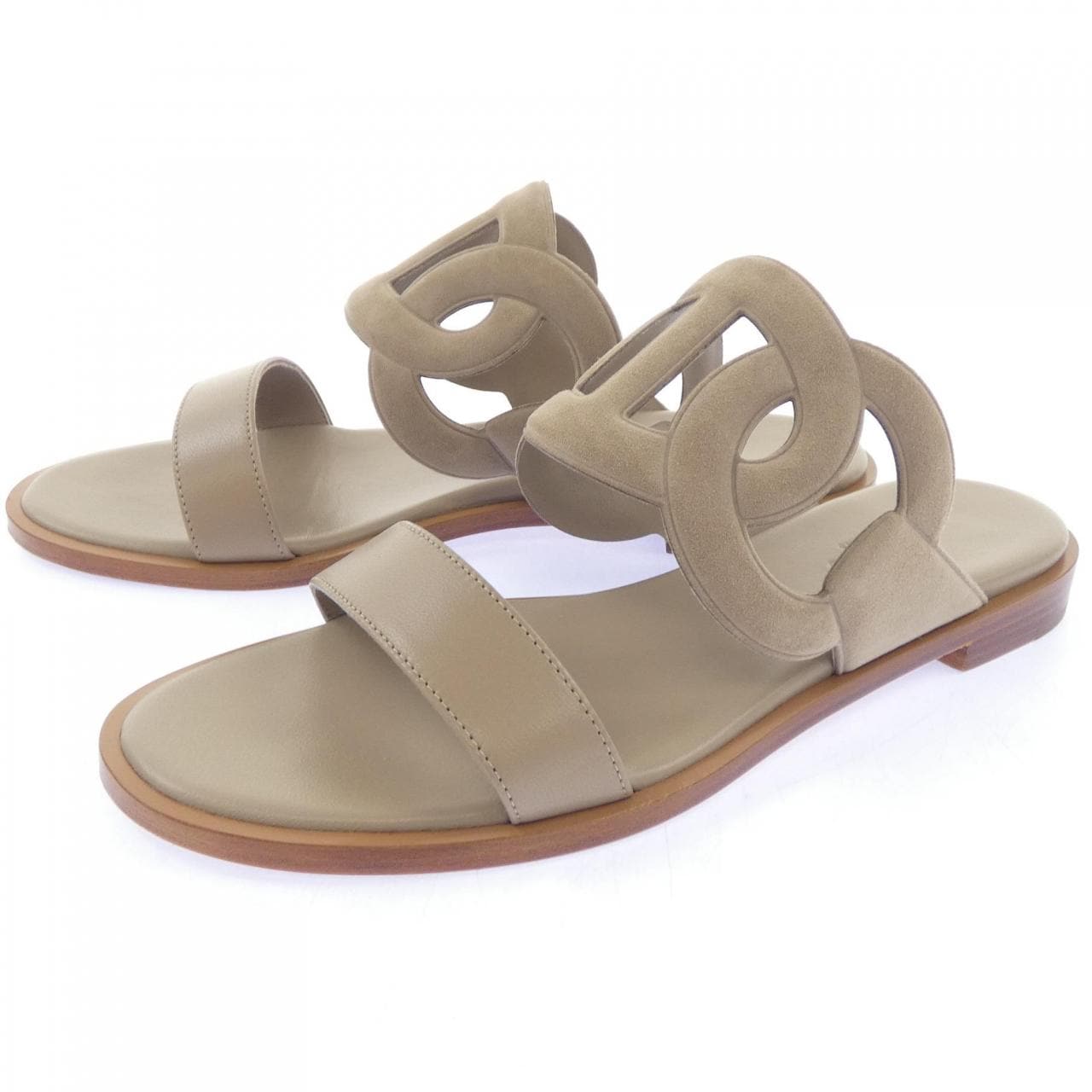 エルメス HERMES ラグーヌ LAGUNE シェーヌダンクル 252139Z サンダル