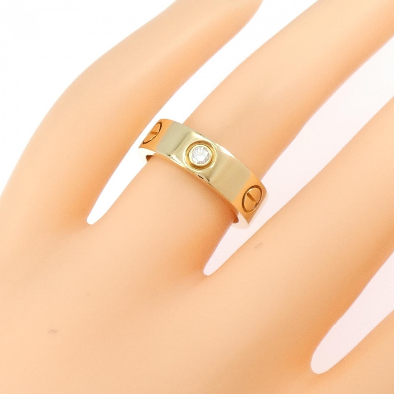 カルティエ ラブ ハーフダイヤ リング