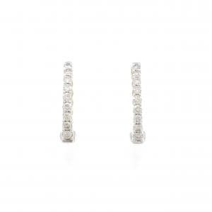 K18YG/K18WG ダイヤモンド イヤリング 0.50CT