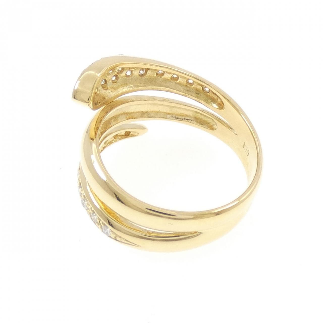 K18YG ダイヤモンド リング 0.33CT