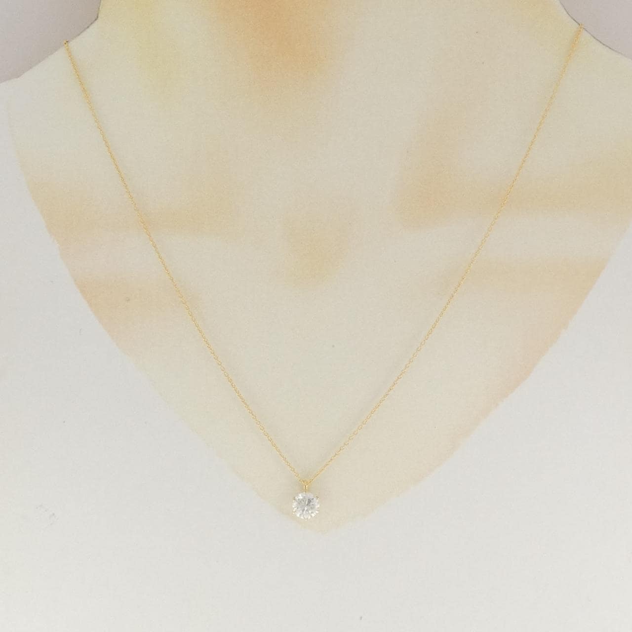【リメイク】K18YG ダイヤモンド ネックレス 1.000CT H I1 Good