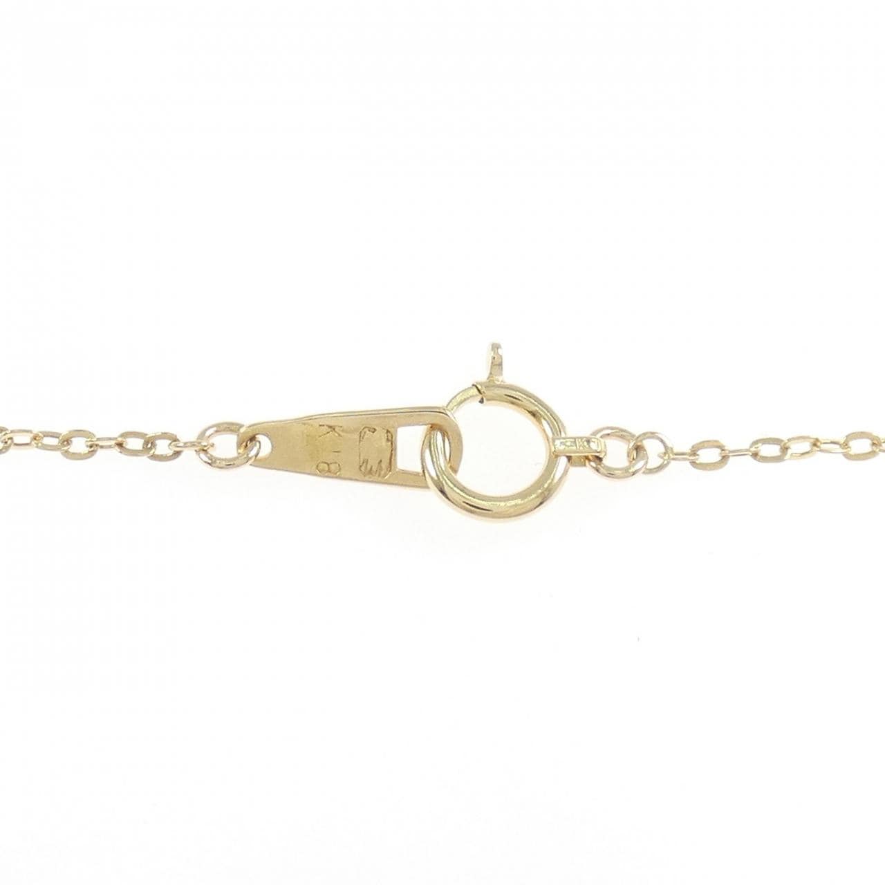 K18YG イニシャルA ダイヤモンド ネックレス