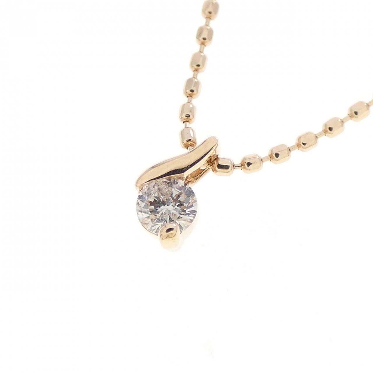K10PG ダイヤモンド ネックレス 0.07CT