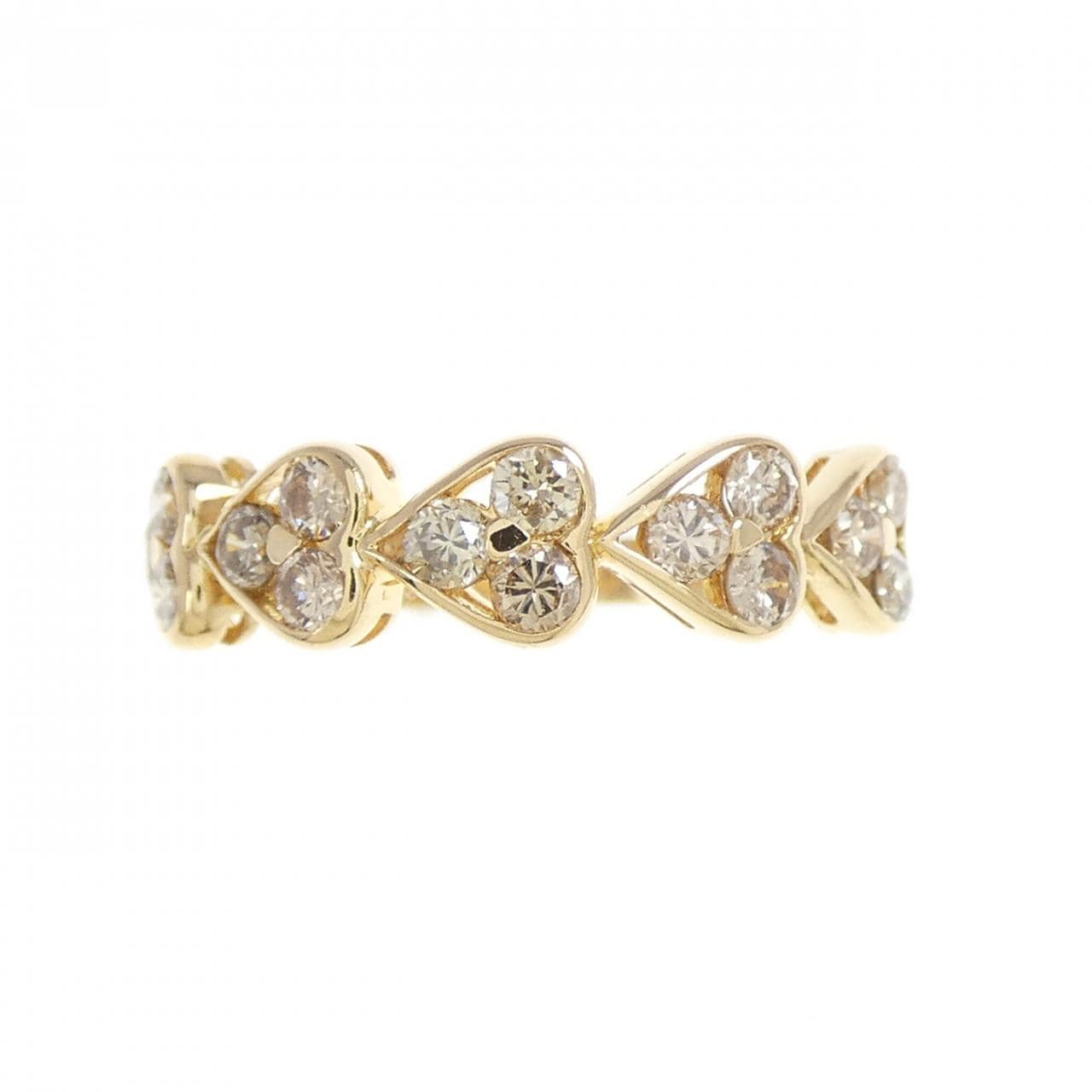K18YG ハート ダイヤモンド リング 0.60CT