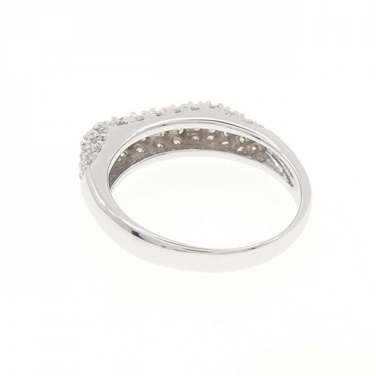 K18WG ダイヤモンド リング 0.35CT