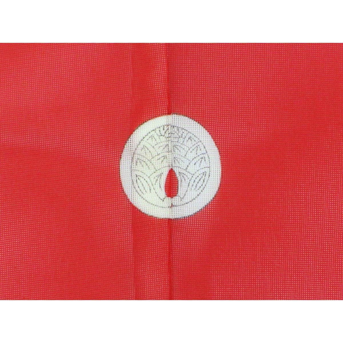 男物　単衣　紗織　丸に抱き茗荷