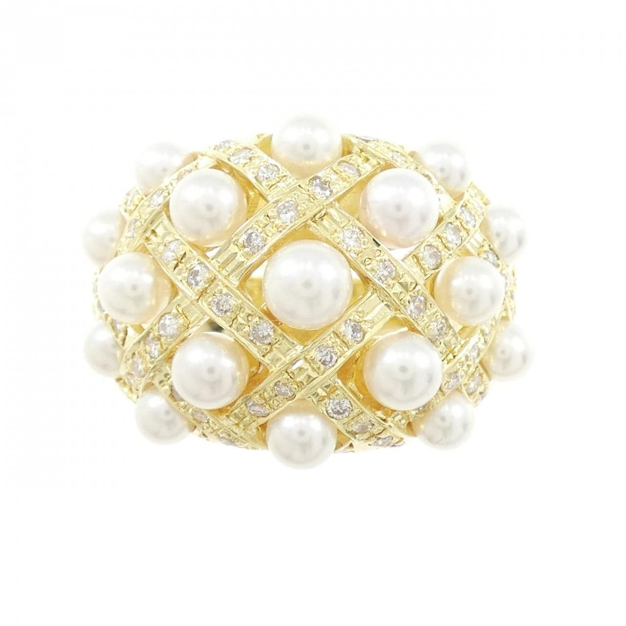 K18YG アコヤパール リング