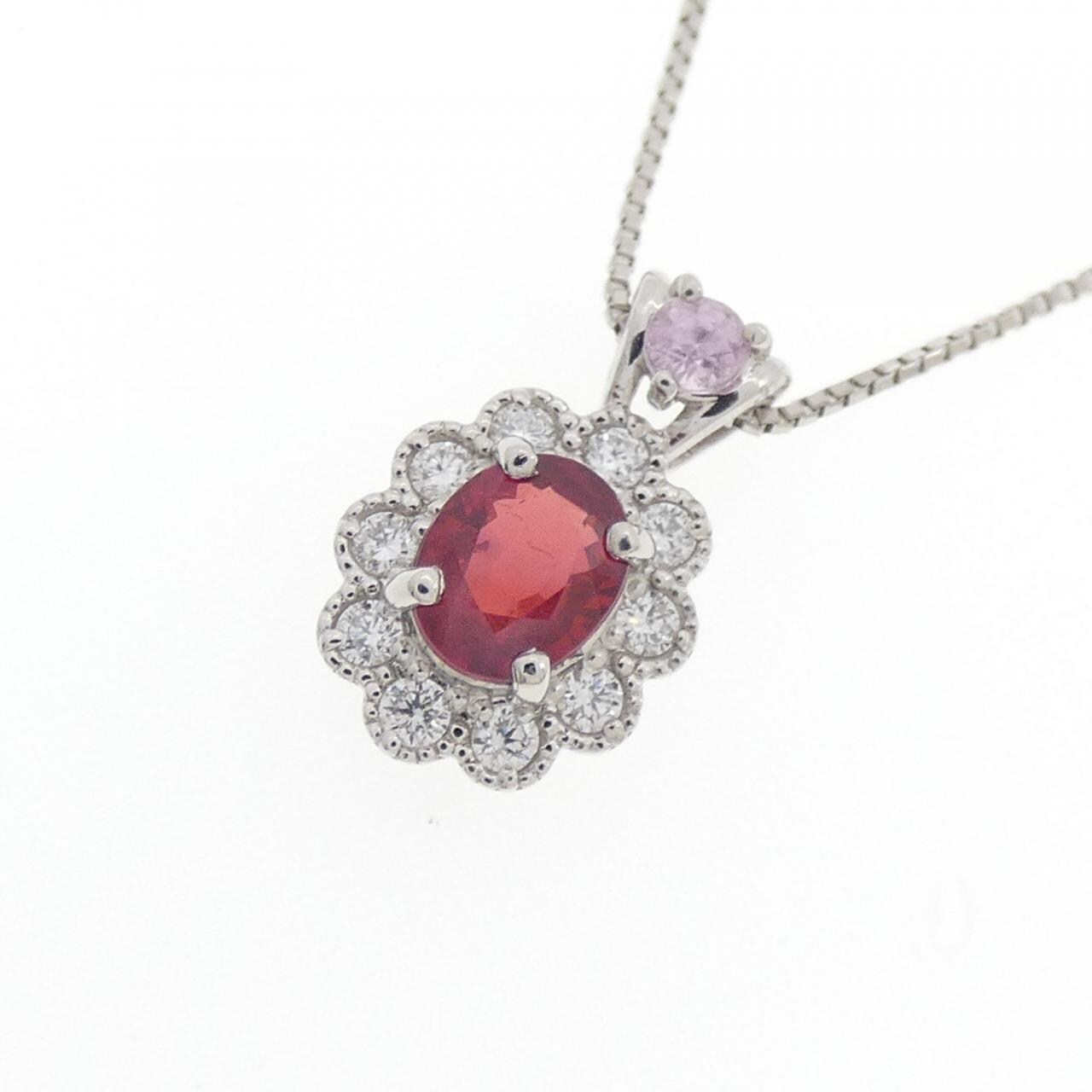 PT900/PT850紅寶石項鏈0.45CT