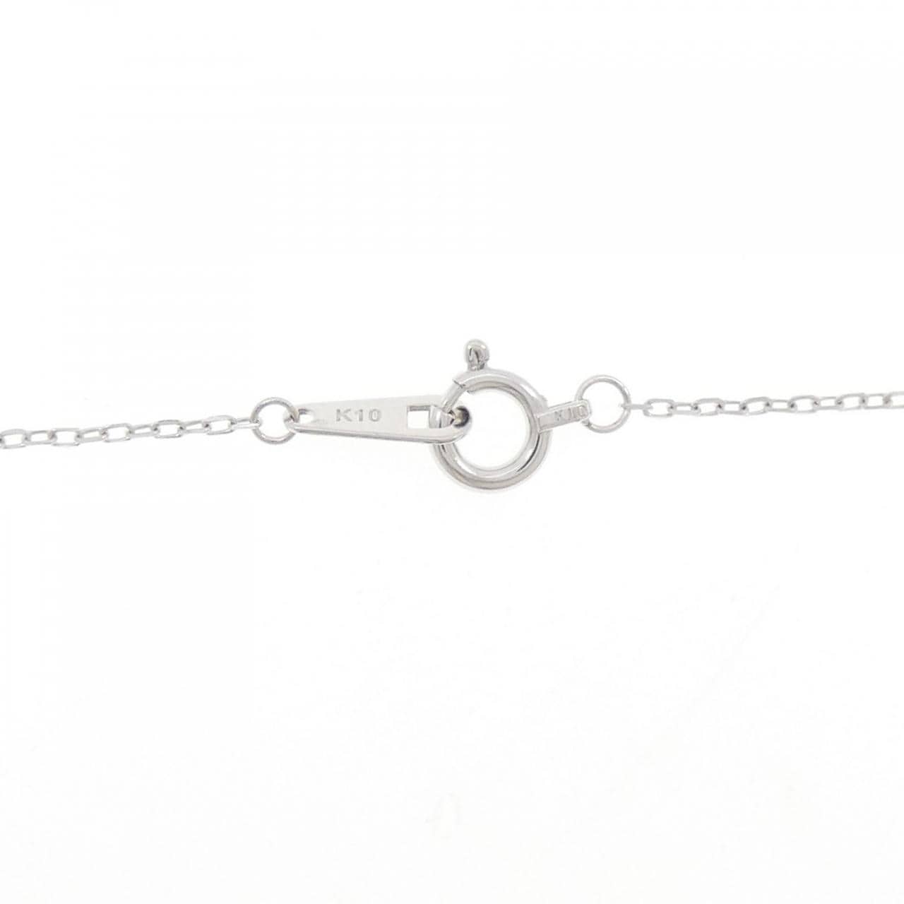 K10WG ダイヤモンド ネックレス 0.10CT