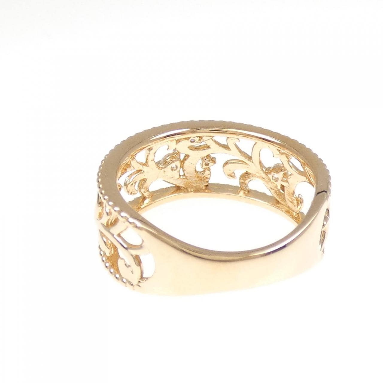 K18PG ダイヤモンド リング 0.10CT