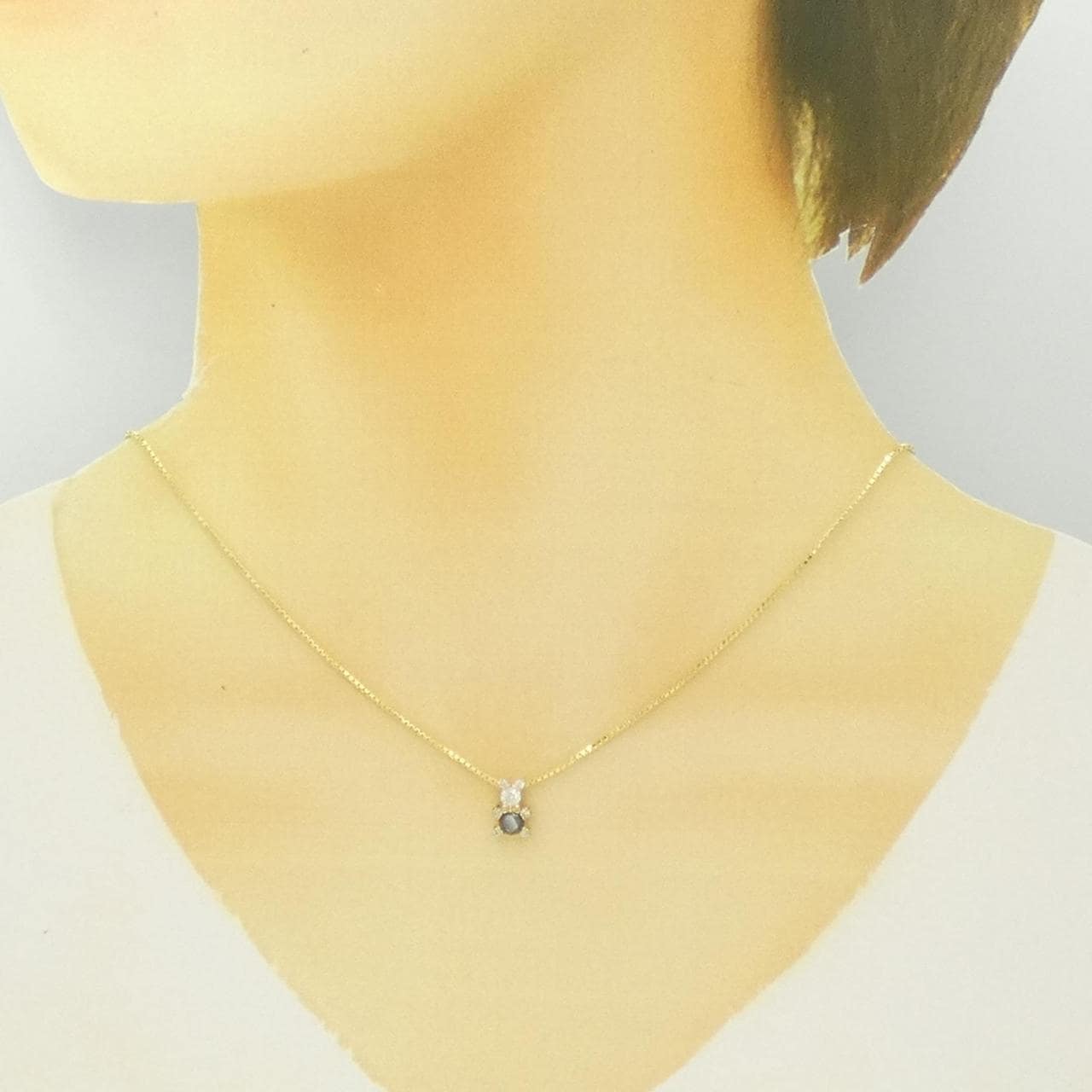 【リメイク】K18YG ダイヤモンド ネックレス 0.50ct