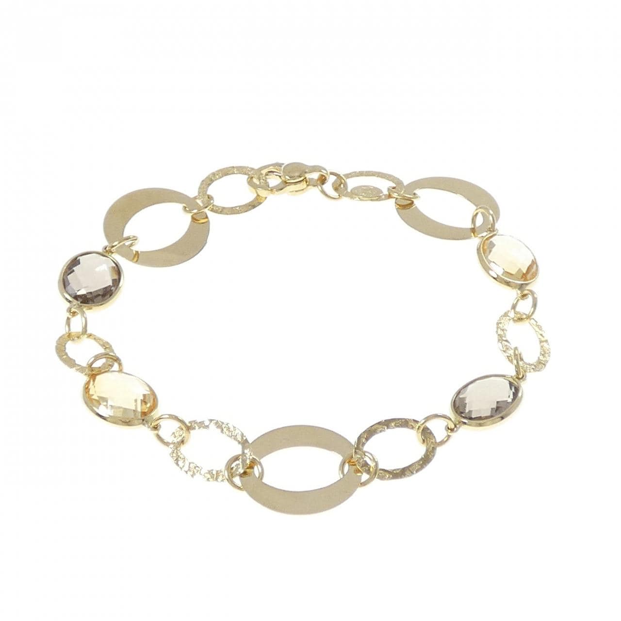 750YG シトリン ブレスレット