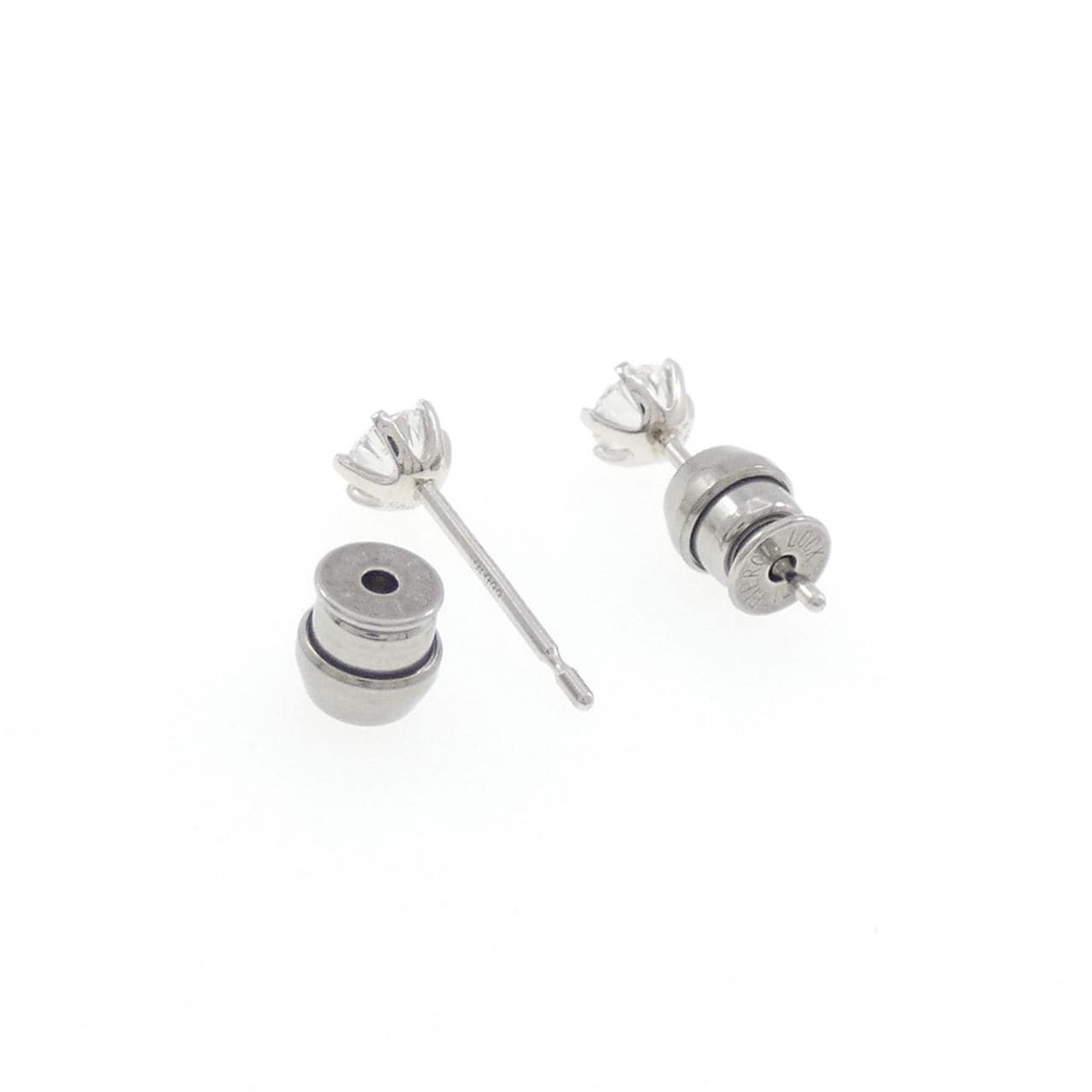 【リメイク】PT900/ST ダイヤモンド ピアス 0.203CT 0.212CT D SI1 EXT H&C