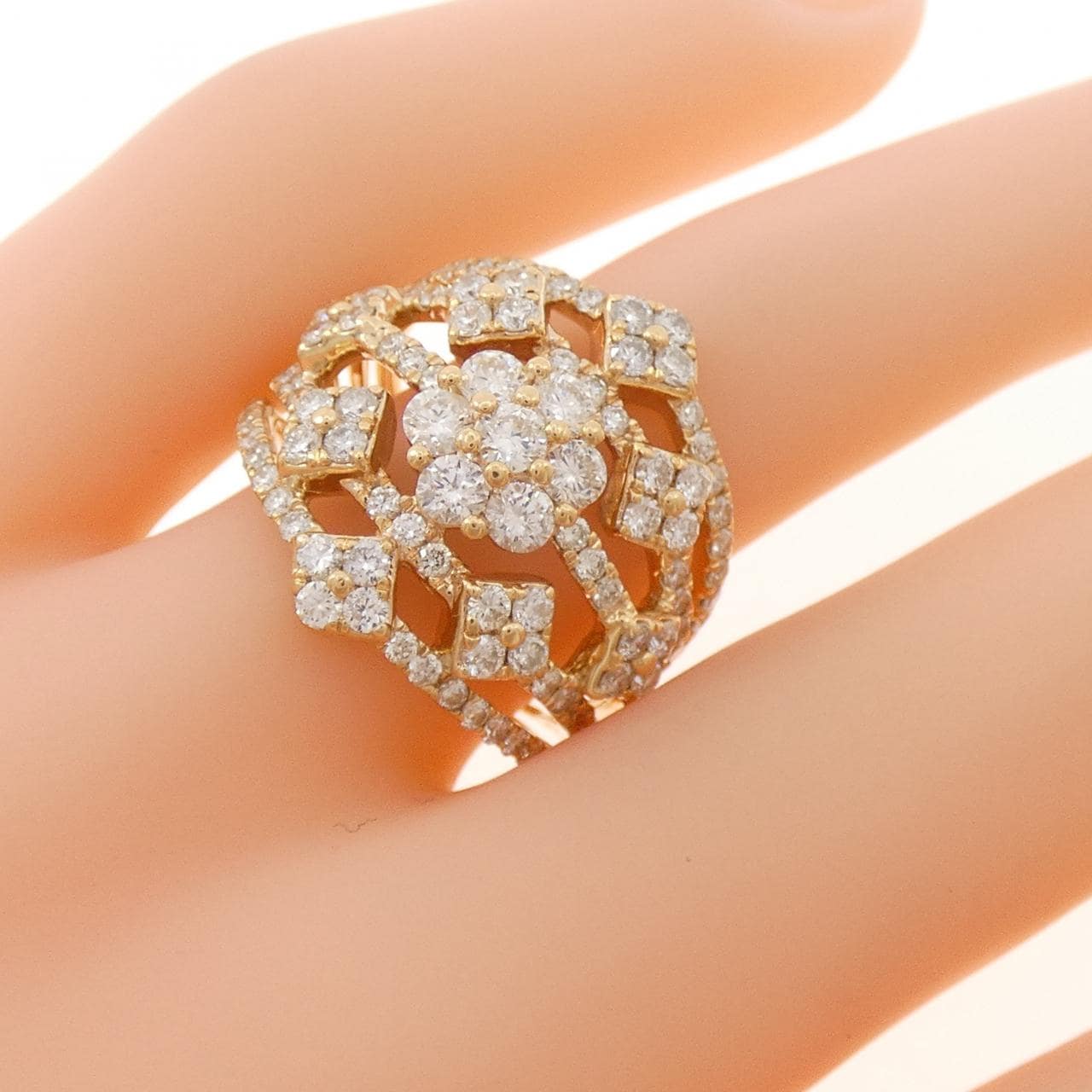 750PG ダイヤモンド リング 2.00CT