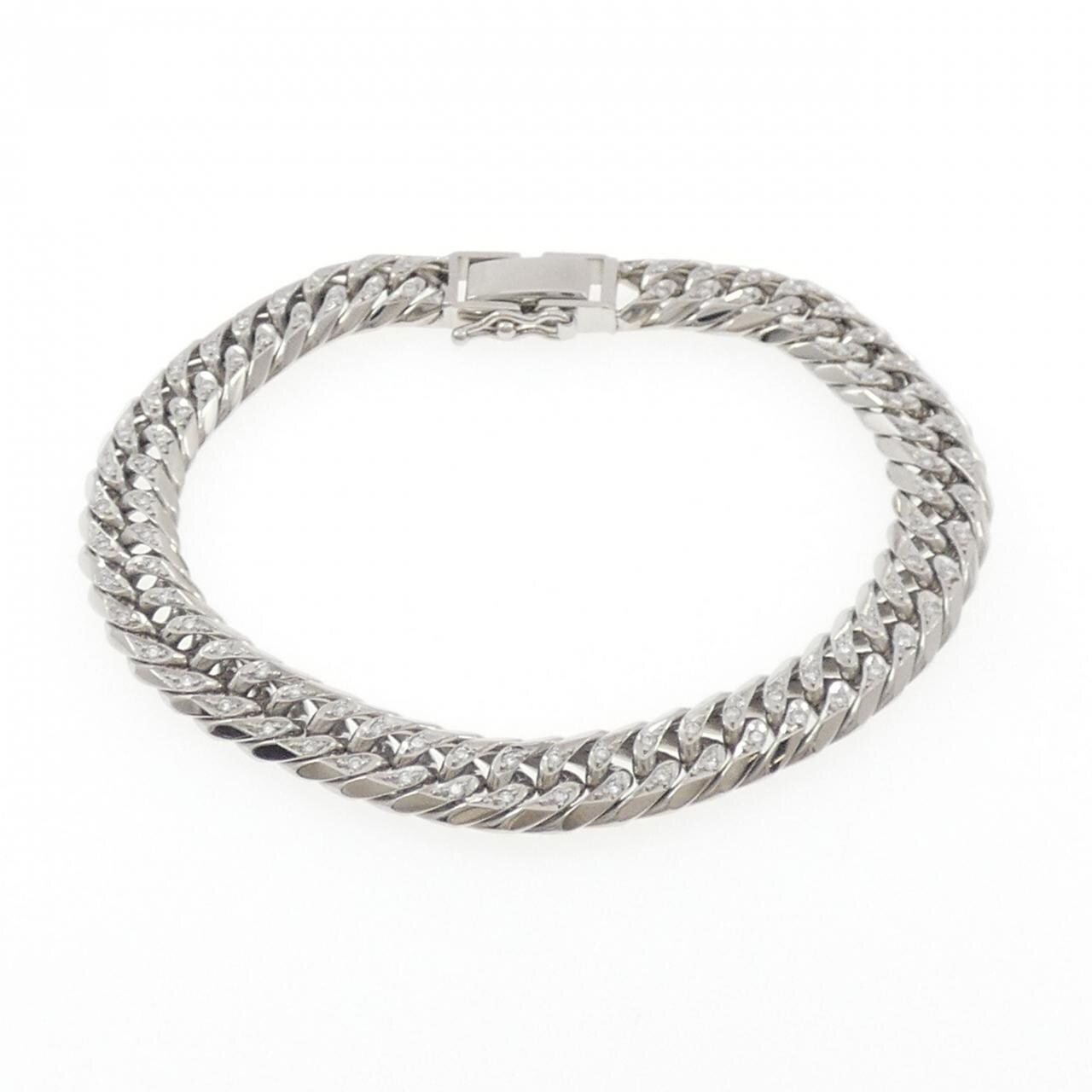 PT850 ダイヤモンド キヘイ ブレスレット 0.84CT 19cm