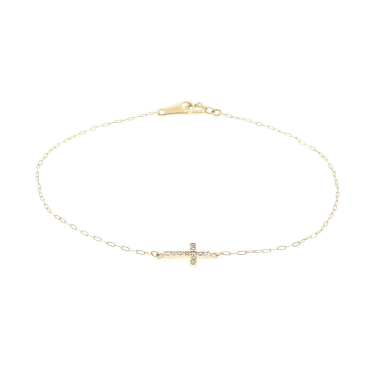 アガット クロス ブレスレット 0.05CT