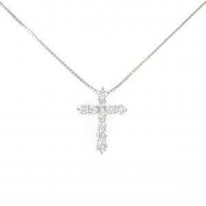 PT900/PT850 クロス ダイヤモンド ネックレス 1.01CT
