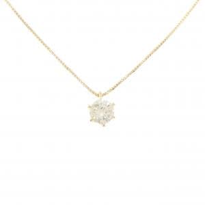 K18YG ソリティア ダイヤモンド ネックレス 1.55CT