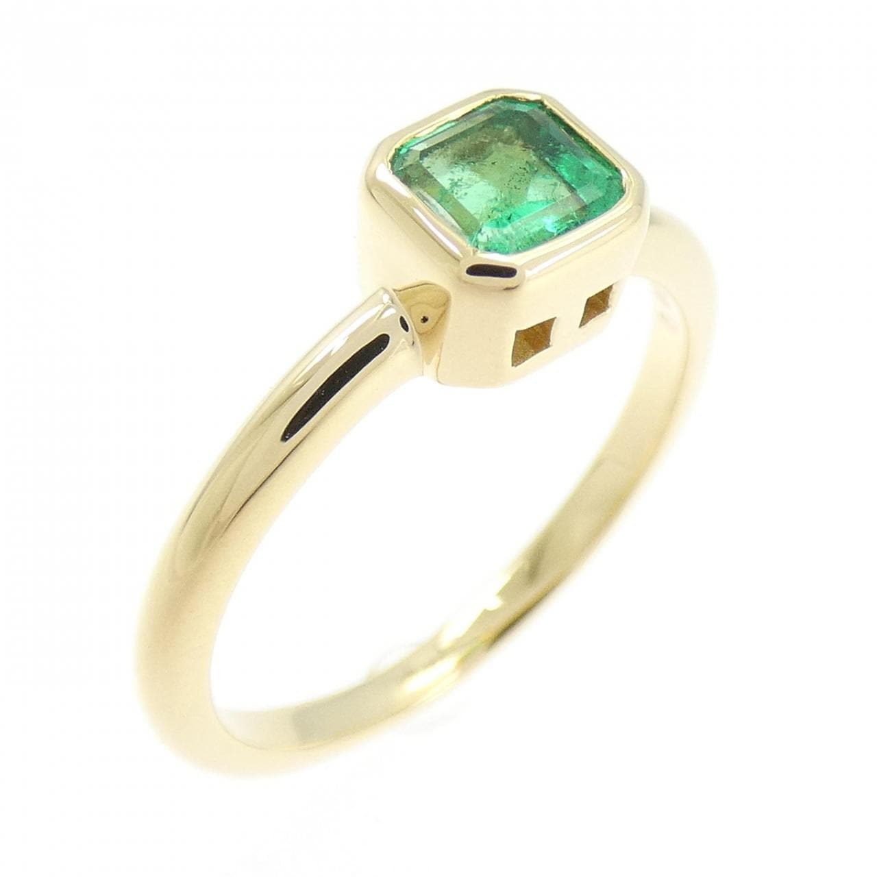 K18YG エメラルド リング 0.44CT