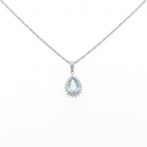 PT900/PT850 アクアマリン ネックレス 0.81CT