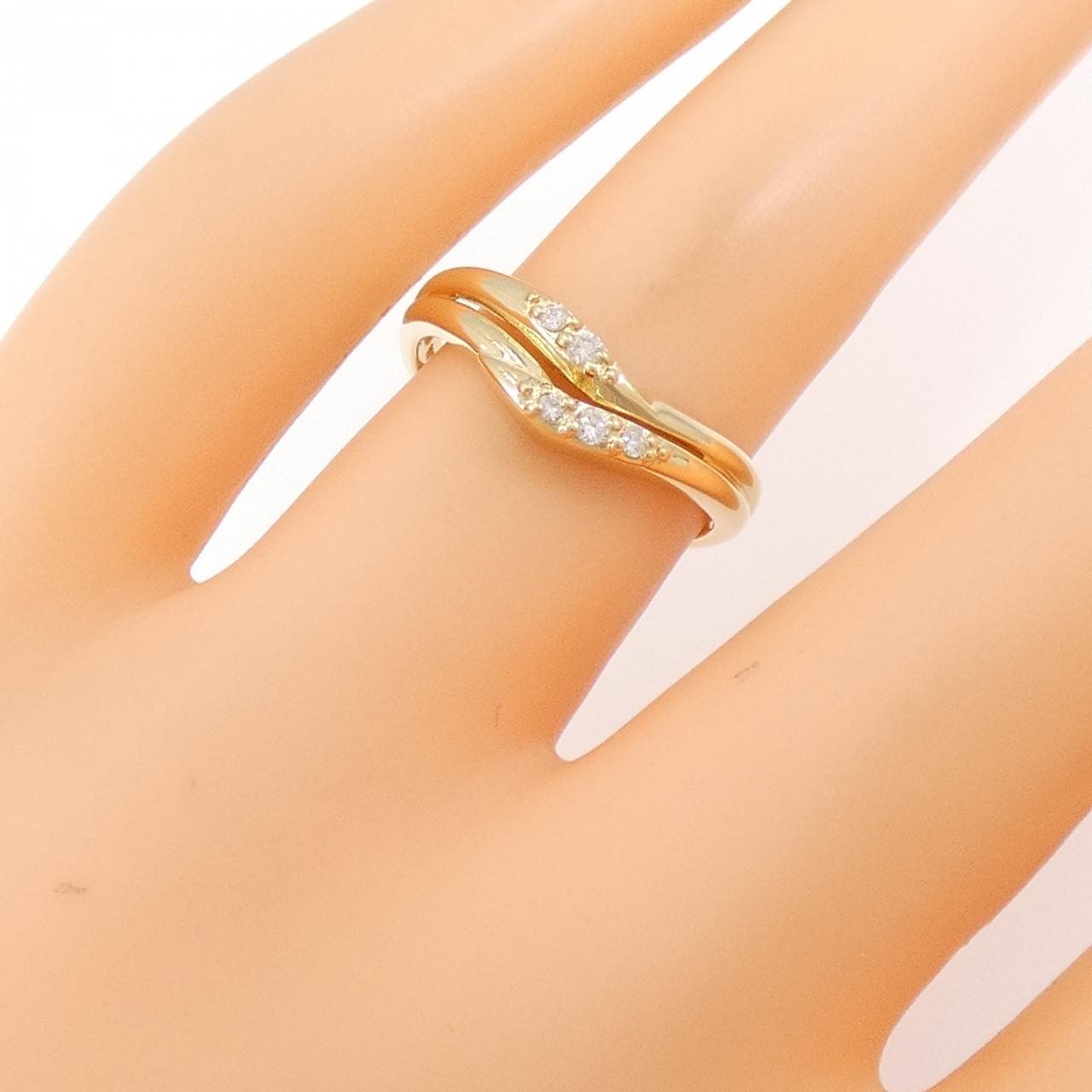K18YG ダイヤモンド リング 0.05CT