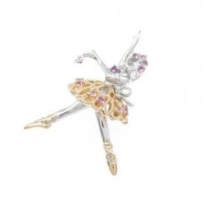 K18WG/K18PG カラーストーン ペンダント