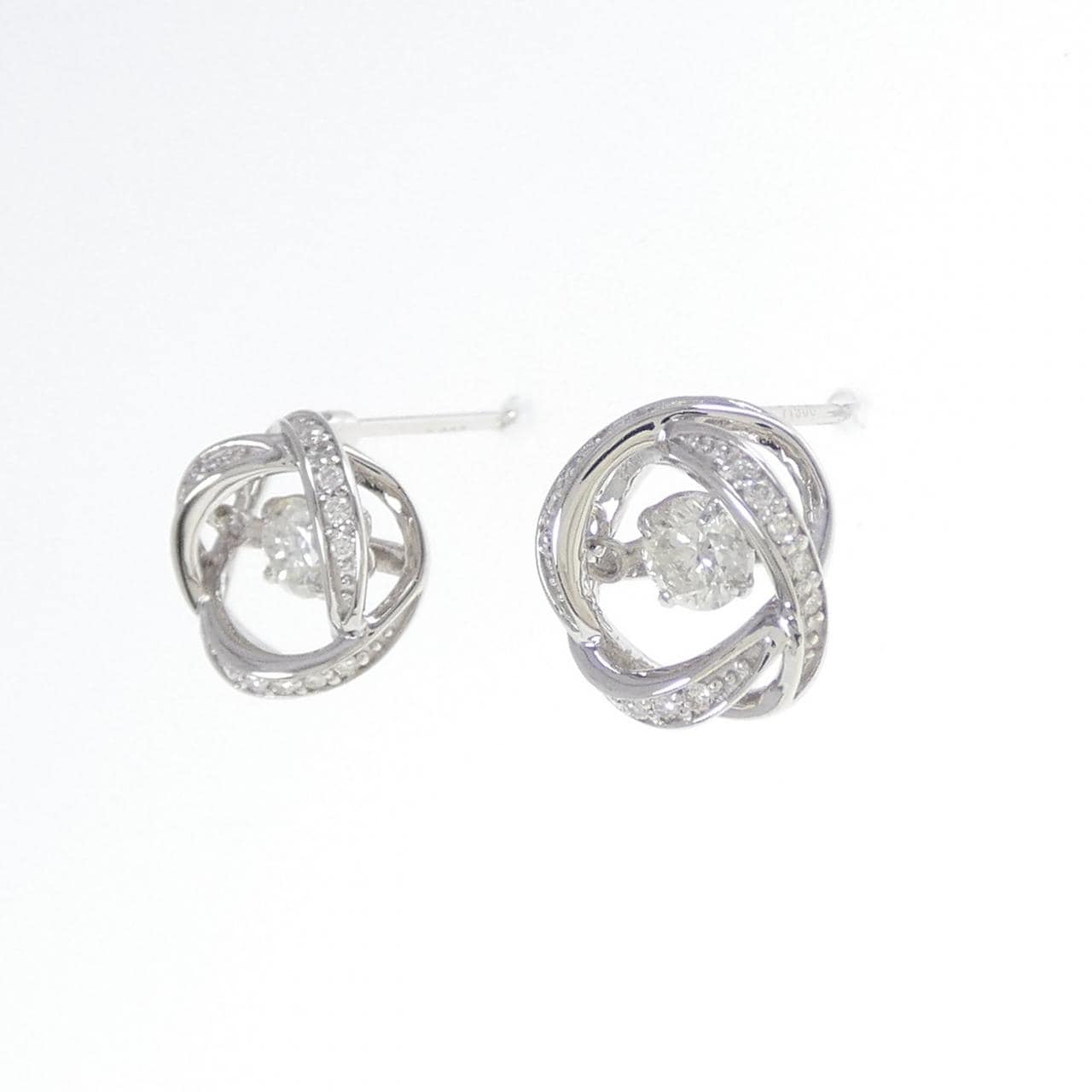 PT900 ダイヤモンド ピアス 0.46CT