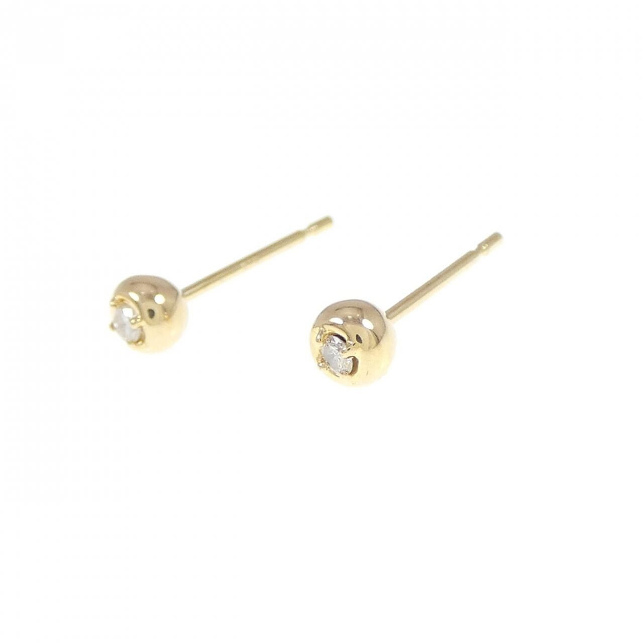 K18YG鑽石耳環 0.04CT