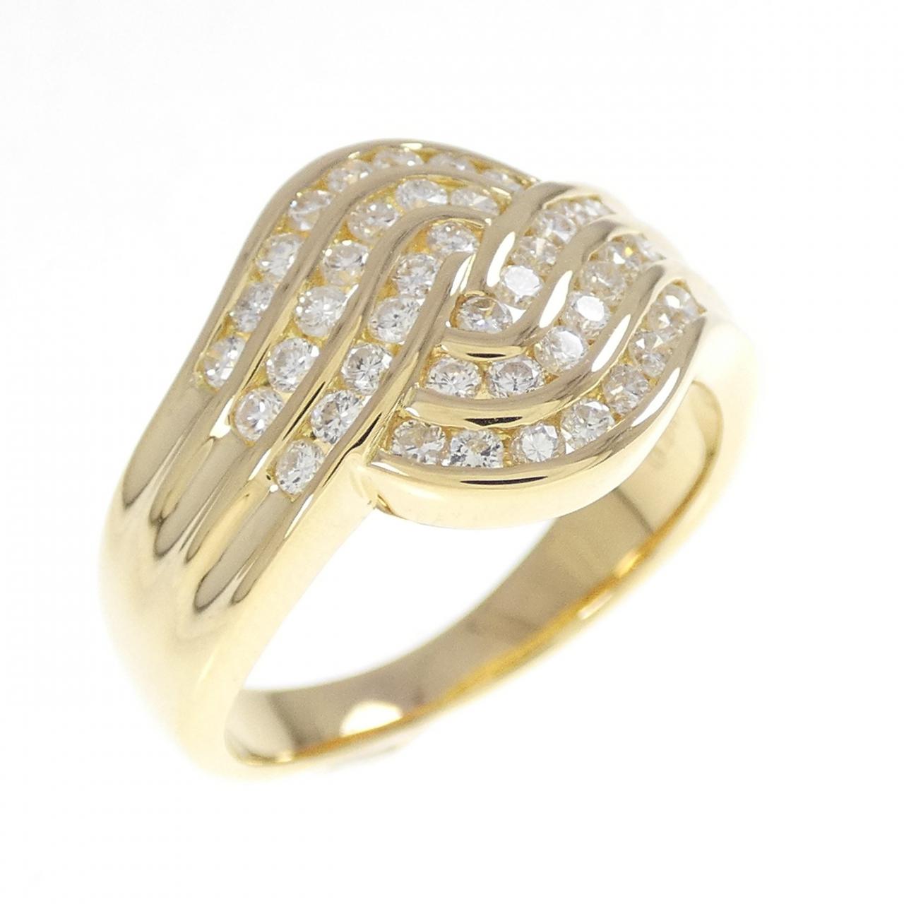 K18YG ダイヤモンド リング 0.58CT