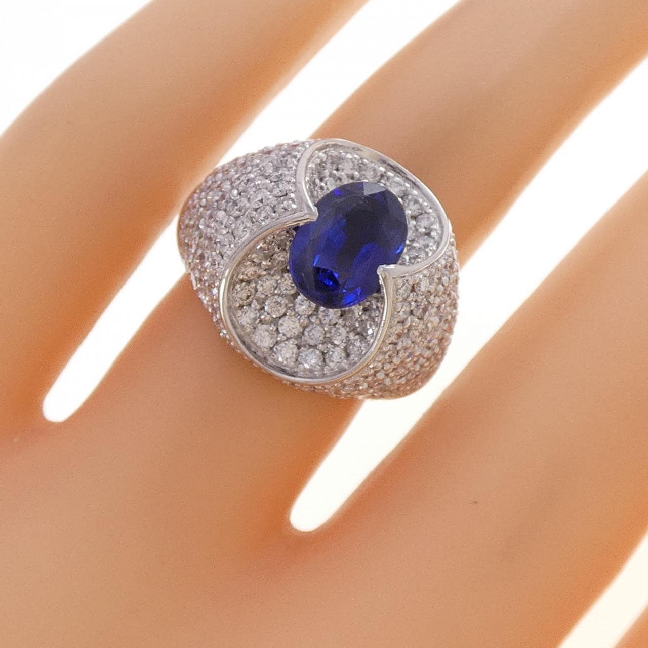PT900 パヴェ サファイヤ リング 1.81CT