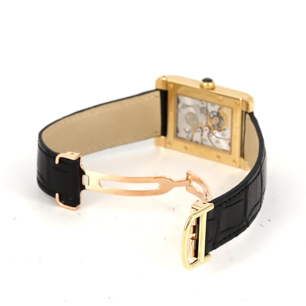 カルティエ タンクアビス 2タイムゾーン YG W1534251 YG 手巻