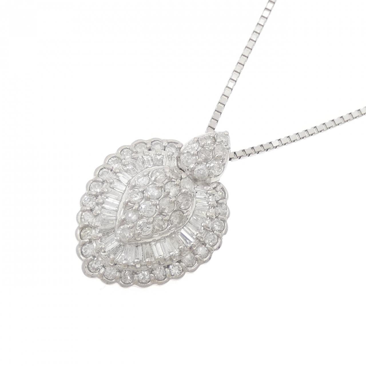 PT900/PT850 ダイヤモンド ネックレス 1.11CT