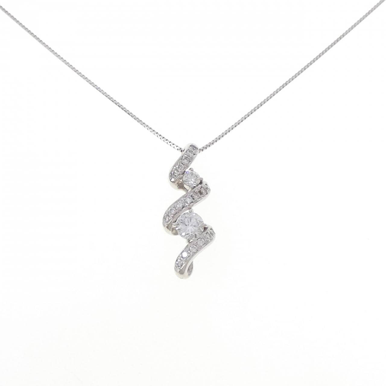 PT900/PT850 ダイヤモンド ネックレス 0.77CT