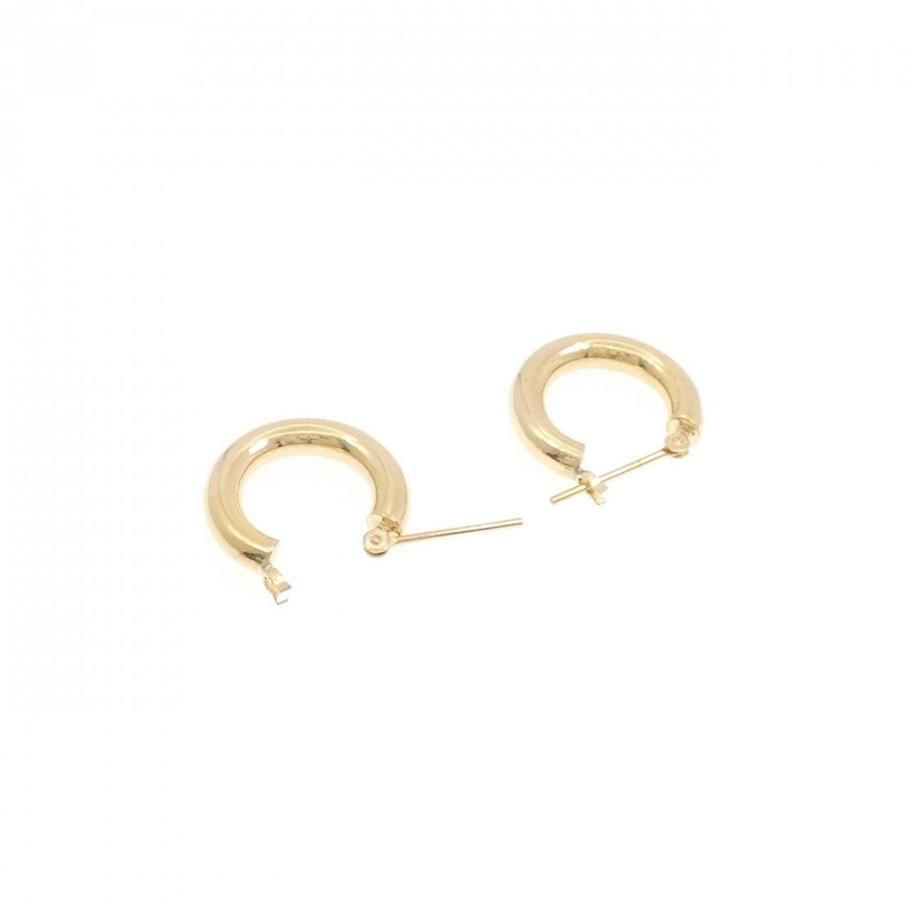 K18YG フープ ピアス