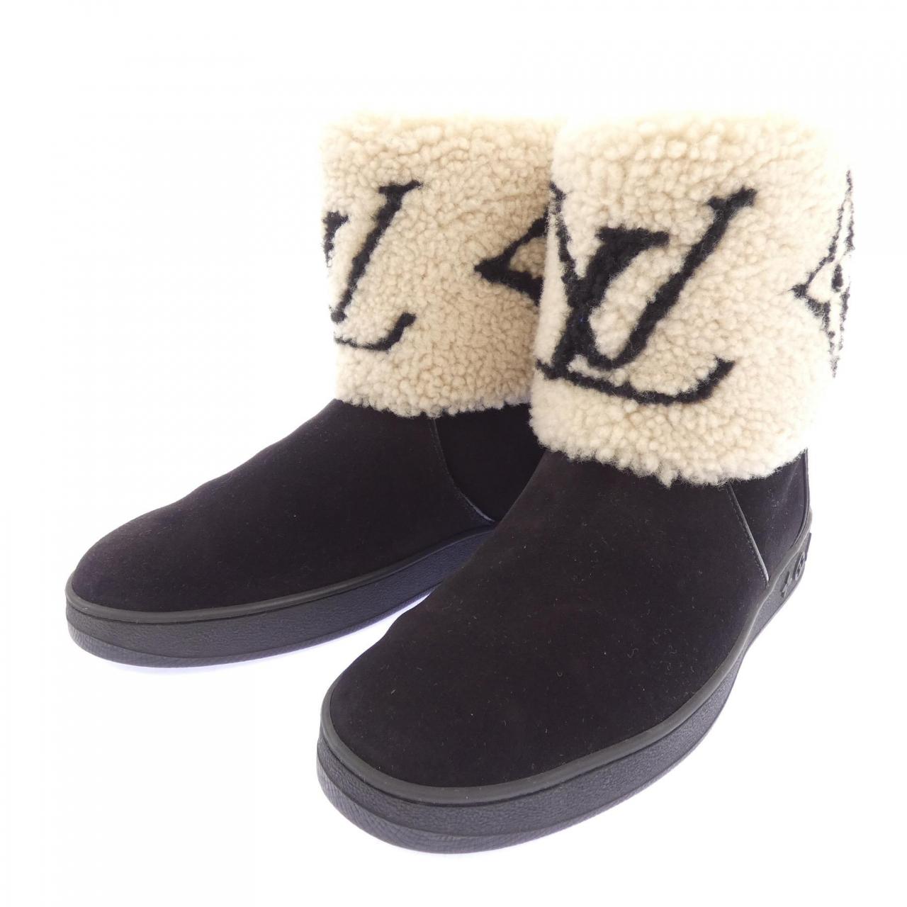 ルイヴィトン LOUIS VUITTON SNOW DROP FLAT ANKLE スノードロップライン ブーツ
