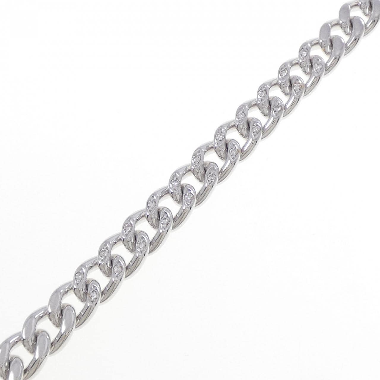 K18WG ダイヤモンド キヘイ ブレスレット 18.5cm