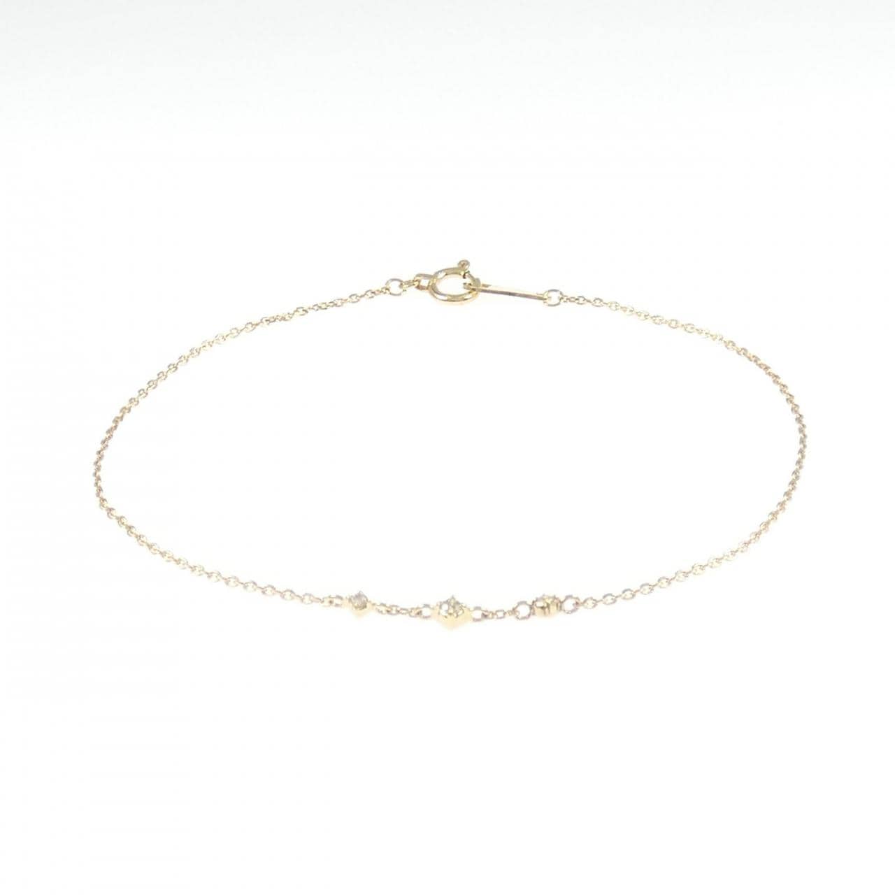 アガット ダイヤモンド ブレスレット 0.03CT