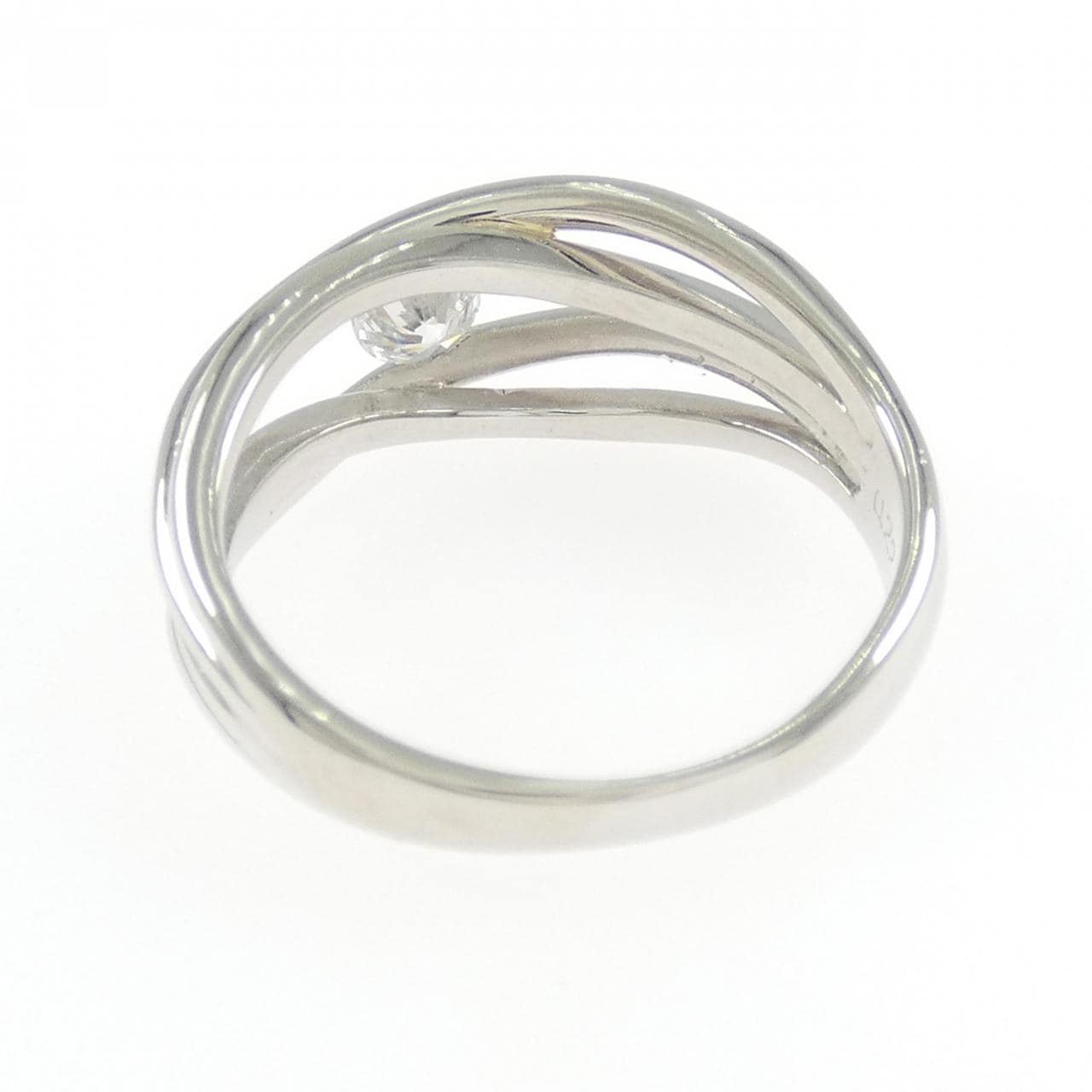 PT900 ソリティア ダイヤモンド リング 0.22CT
