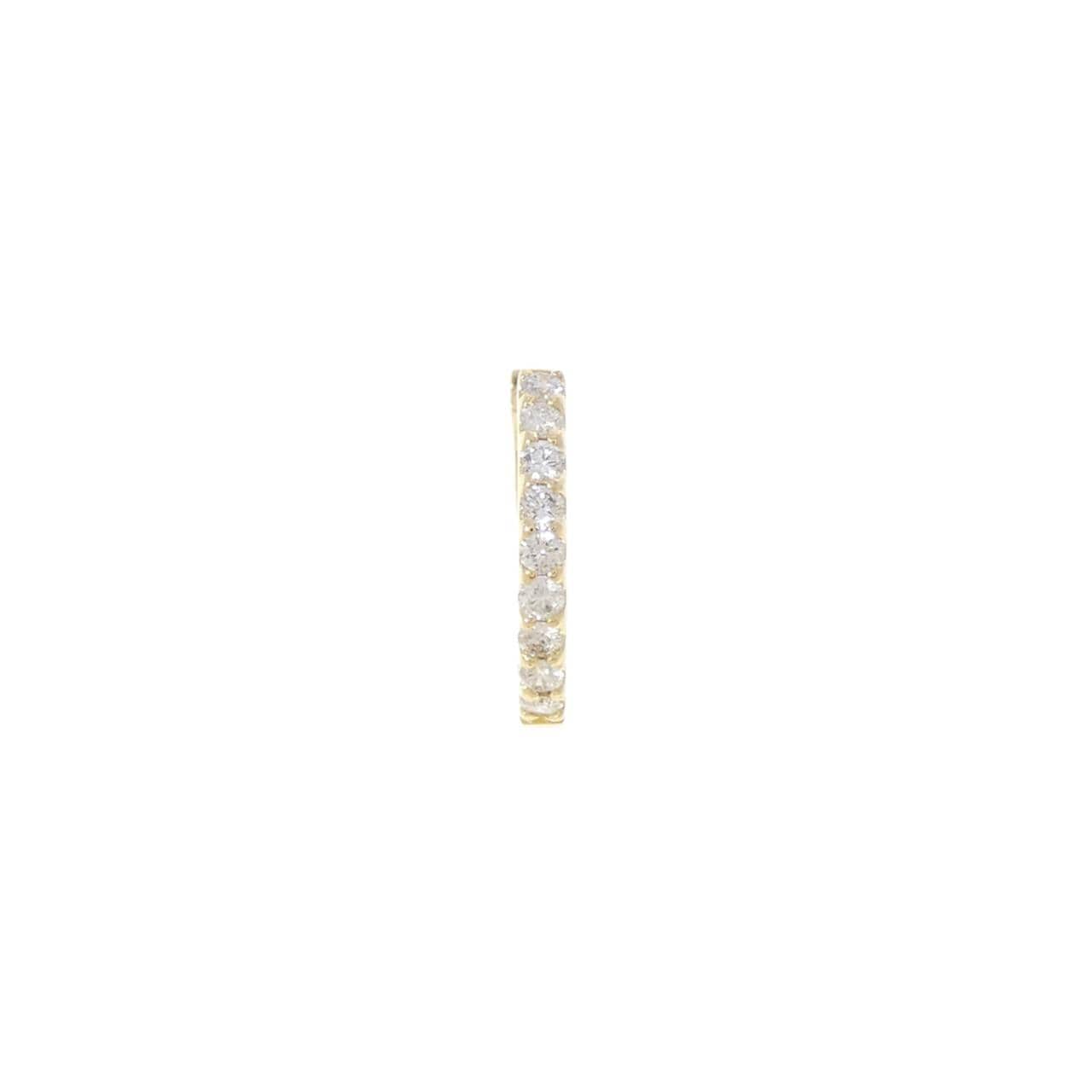 K18YG ダイヤモンド ピアス 0.15CT 片耳