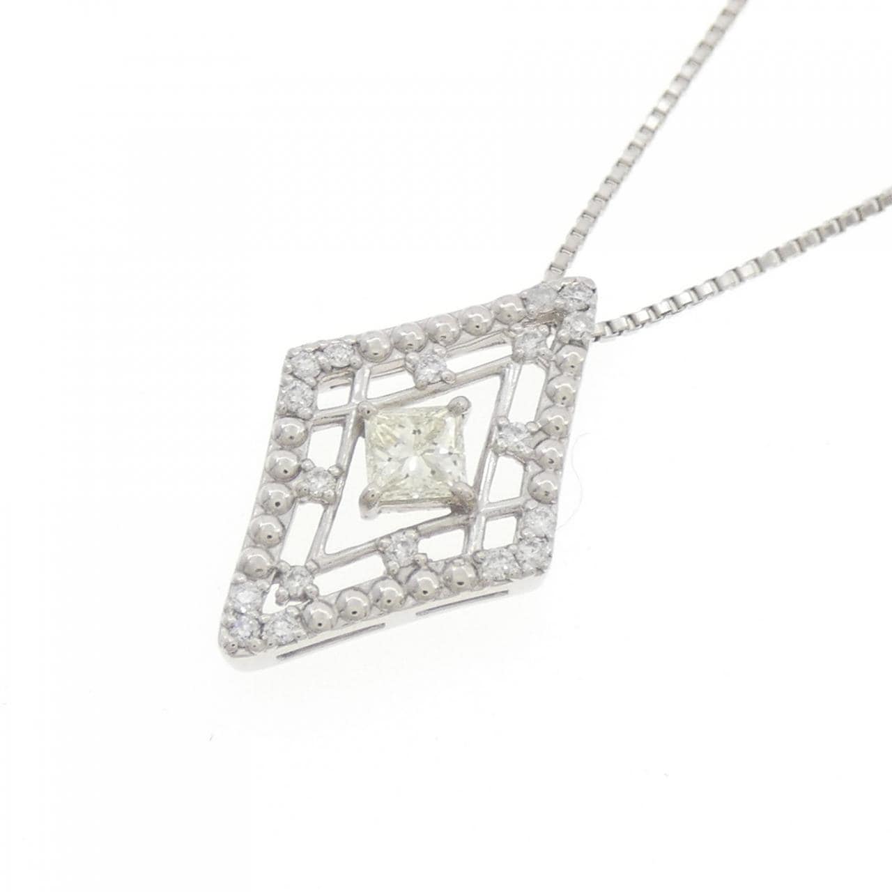 PT900/PT850 ダイヤモンド ネックレス 0.246CT