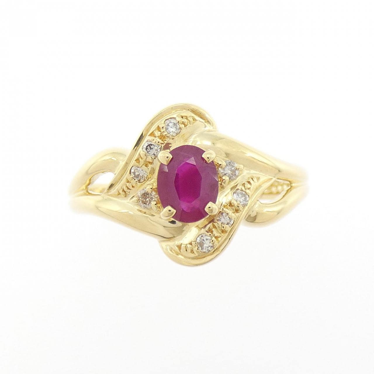 K18YG ルビー リング