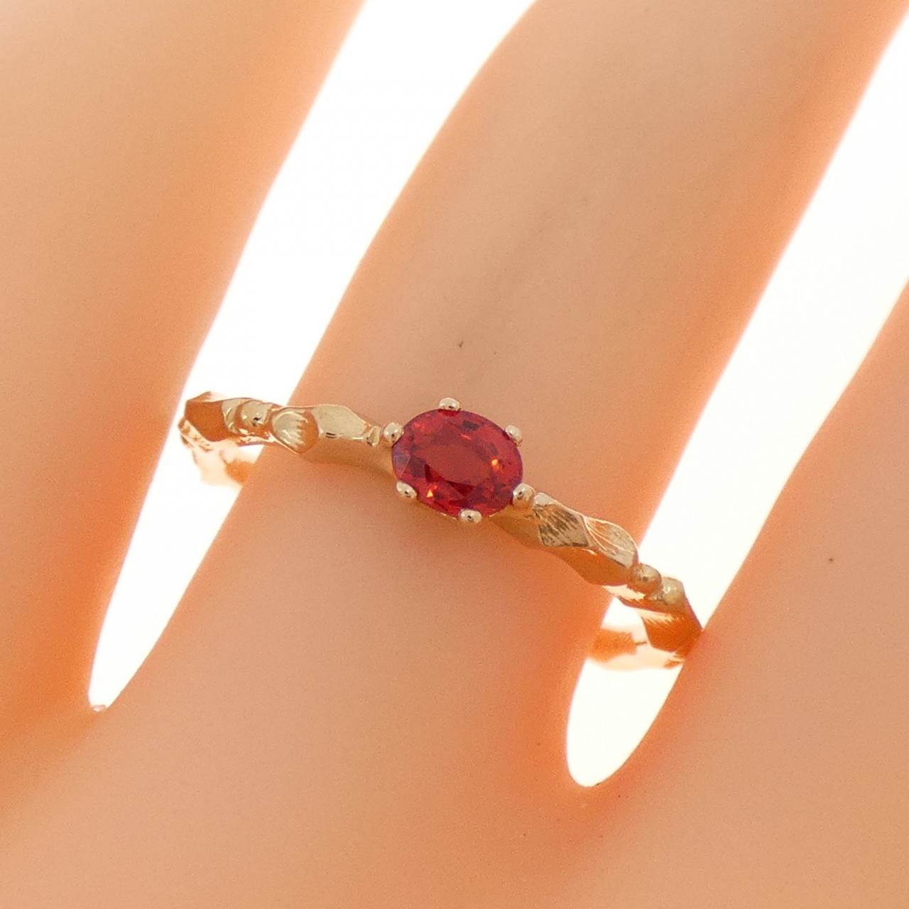 K18PG sapphire ring 0.32CT