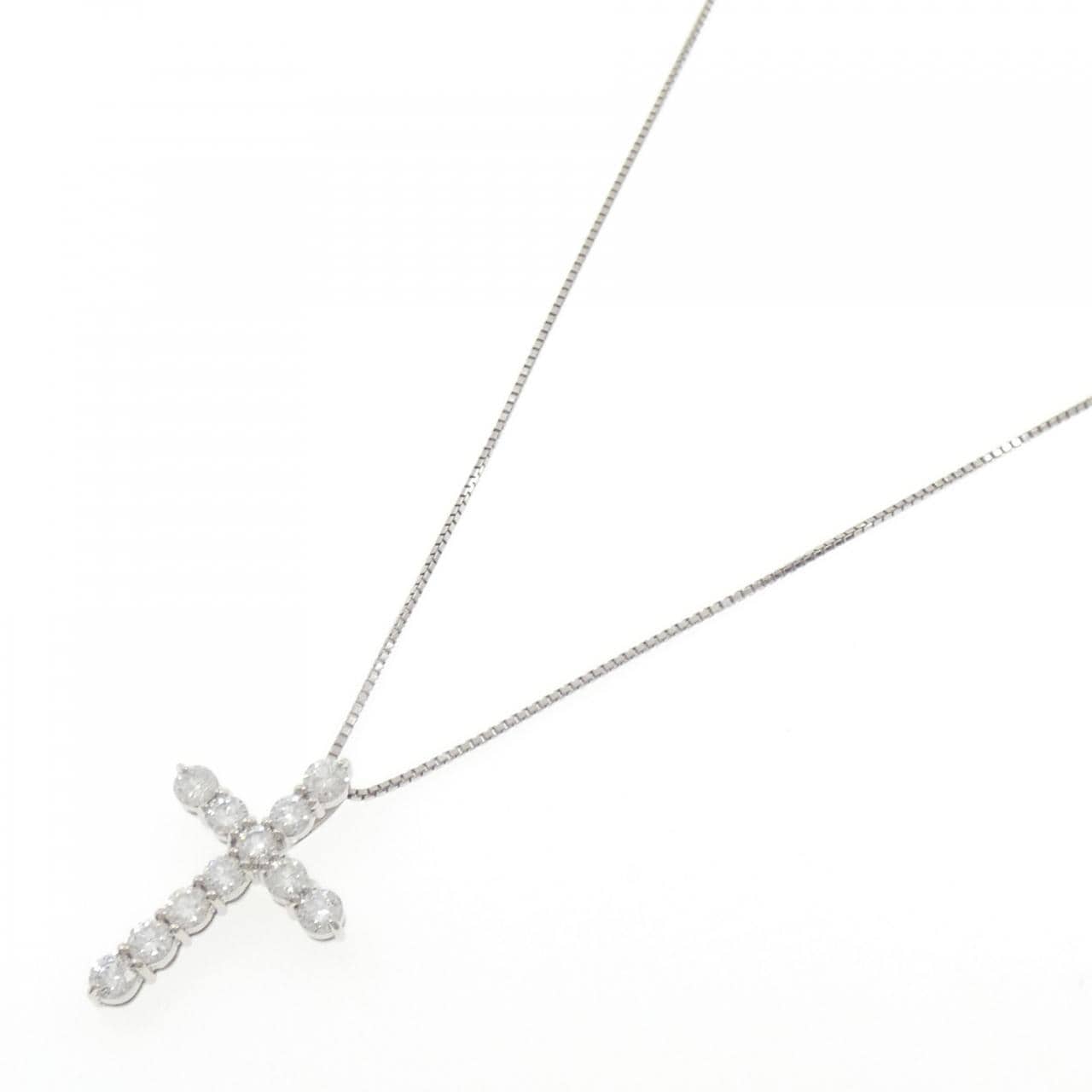 PT900/PT850 クロス ダイヤモンド ネックレス 3.00CT