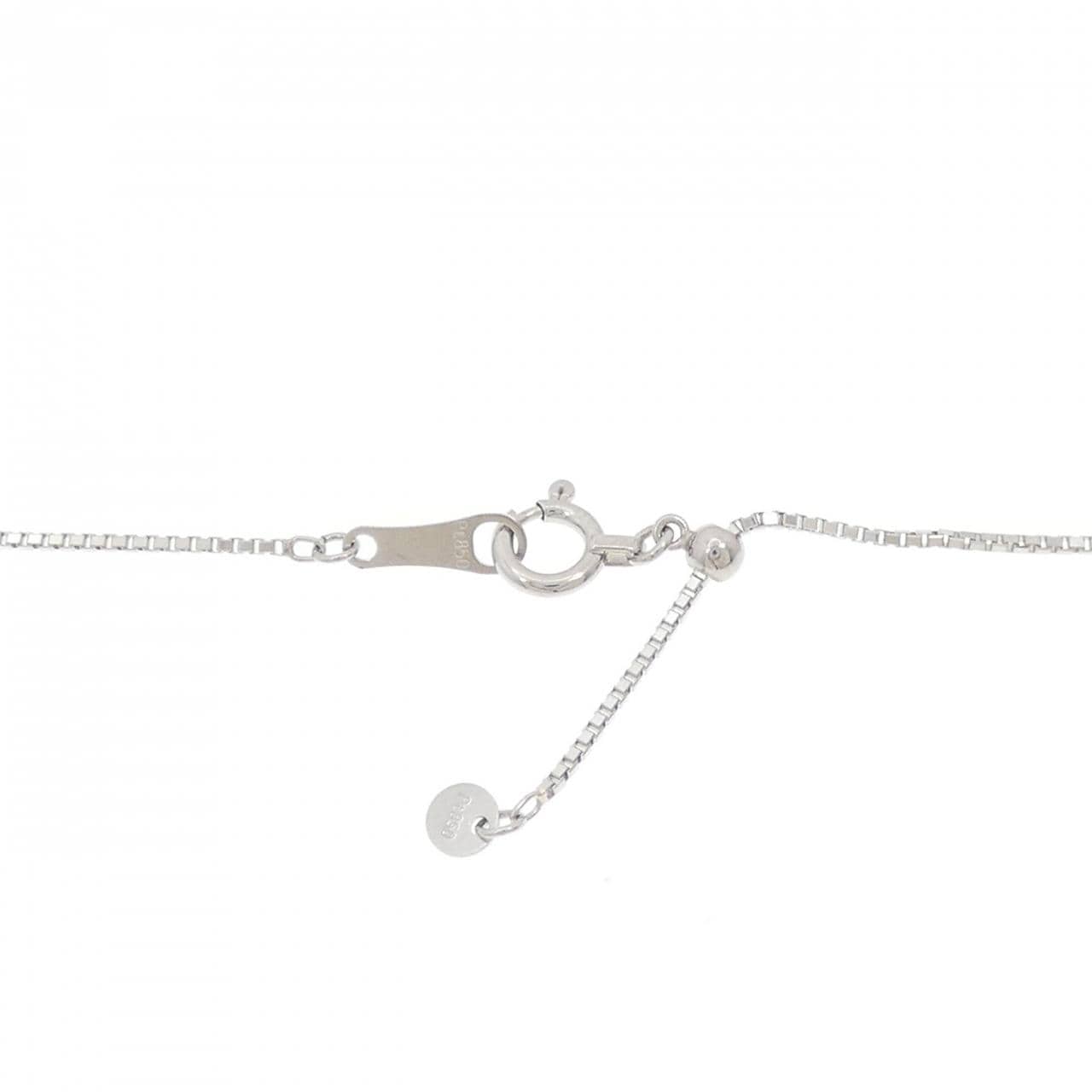 PT900/PT850 フラワー パライバトルマリン ネックレス 1.16CT